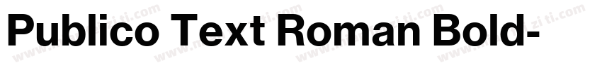 Publico Text Roman Bold字体转换